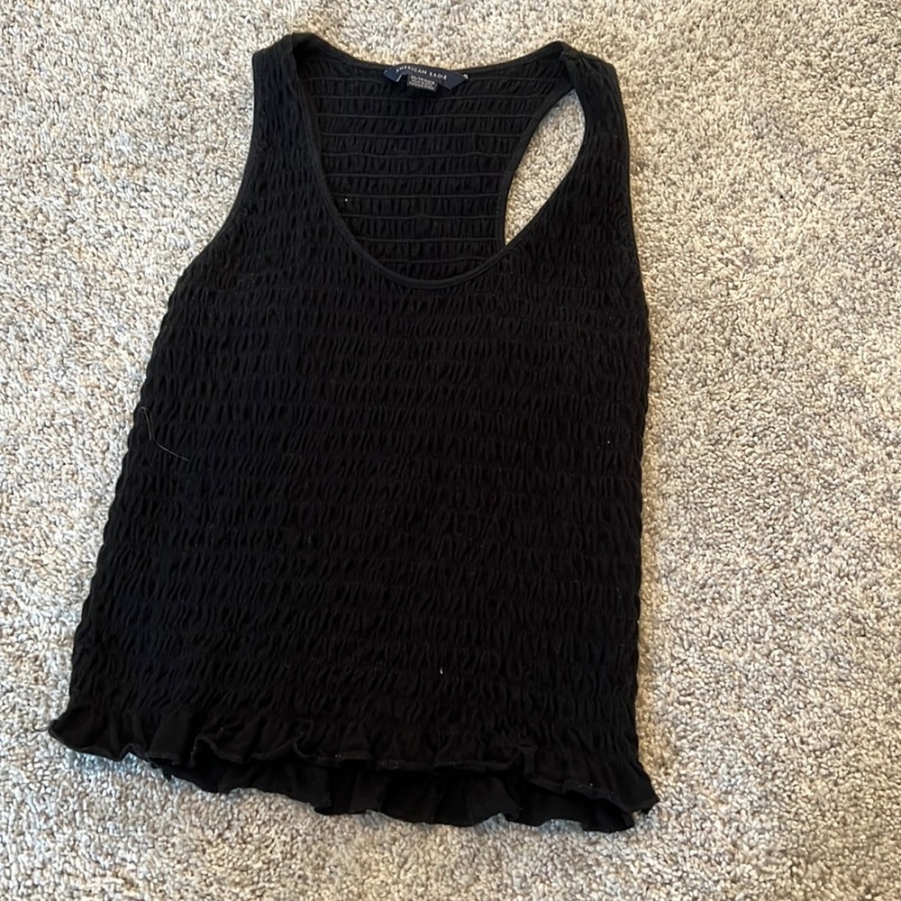 black american eagle tank top ribbed never worn size xs